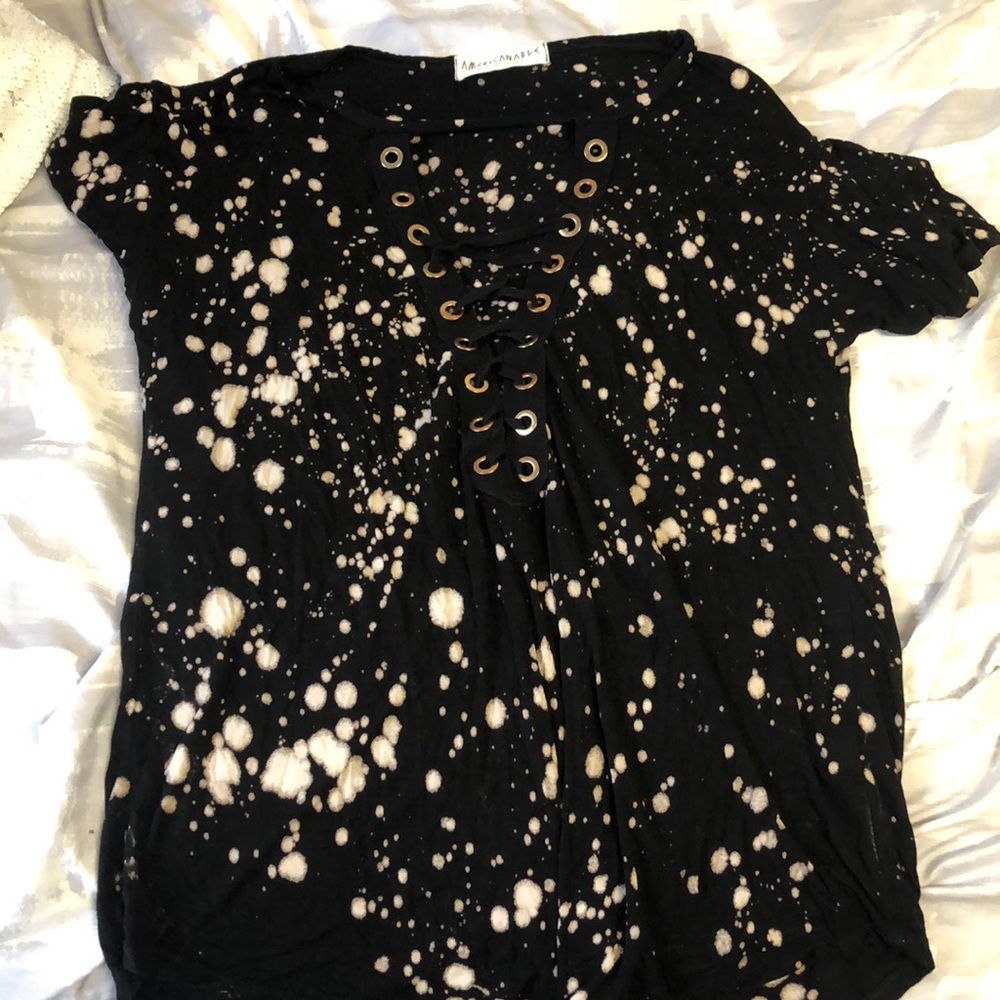 Lightly worn, Lace up t-shirt